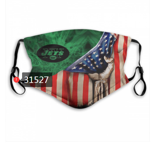 NFL 2020 New York Jets #59 Dust mask with filter->nfl dust mask->Sports Accessory